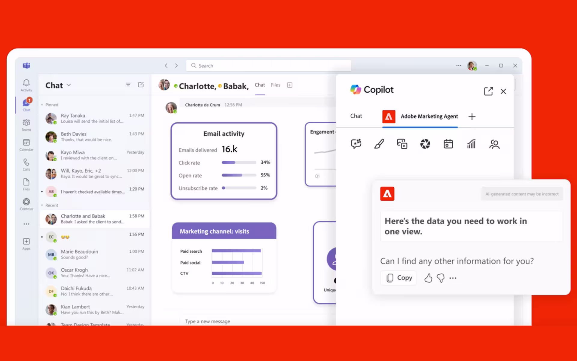 Adobe y Microsoft integran Agentes IA en Microsoft 365 Copilot